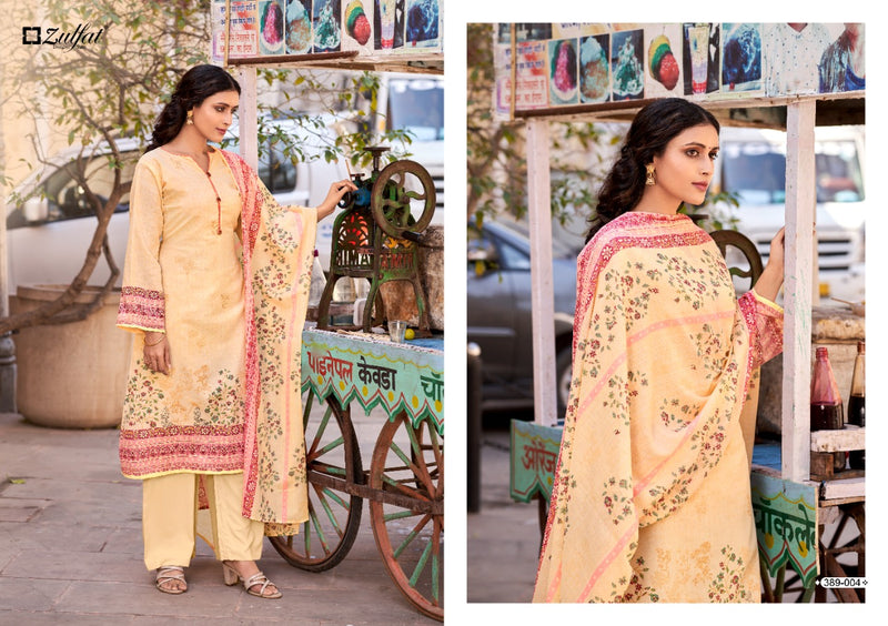 Zulfat Designer Suits Mariam Cotton Printed Festive Wear Salwar Suits