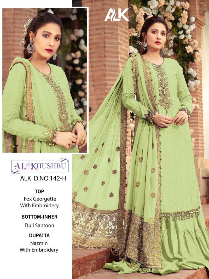 Al Khushbu Mariya B Vol 3 Georgette With Embroidered Wedding Wear Salwar Suits