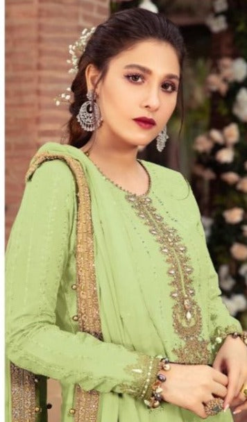 Al Khushbu Mariya B Vol 3 Georgette With Embroidered Wedding Wear Salwar Suits