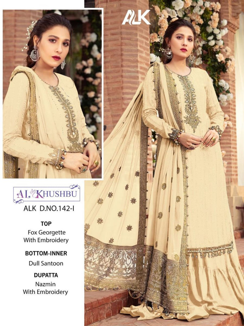 Al Khushbu Mariya B Vol 3 Georgette With Embroidered Wedding Wear Salwar Suits