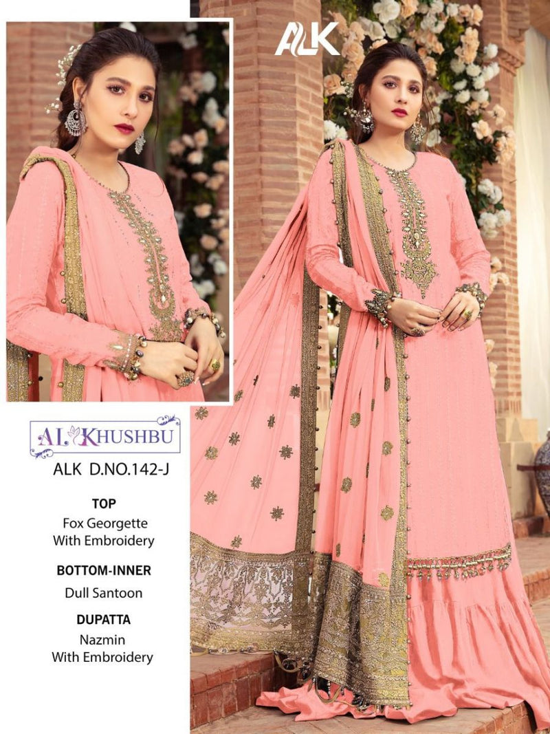 Al Khushbu Mariya B Vol 3 Georgette With Embroidered Wedding Wear Salwar Suits