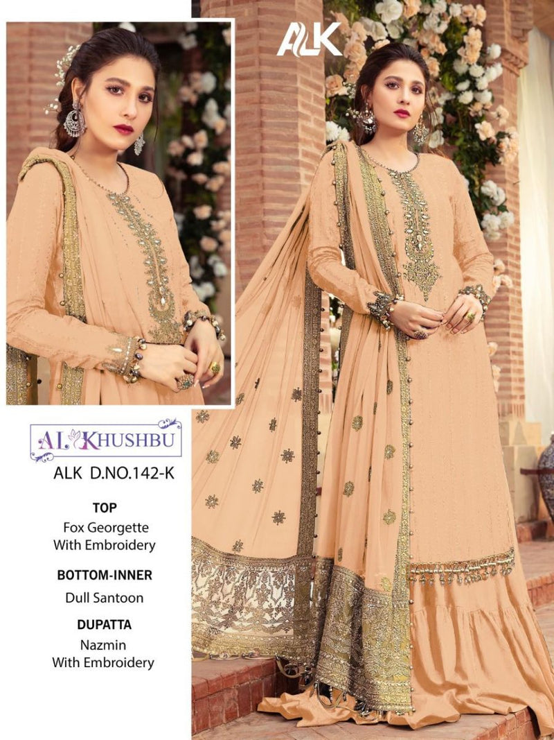 Al Khushbu Mariya B Vol 3 Georgette With Embroidered Wedding Wear Salwar Suits