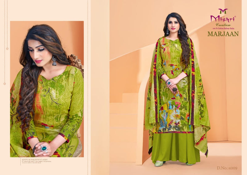 Mishri Creation Marjaan Vol 4 Cotton Digital Printed Festive Wear Salwar Suits