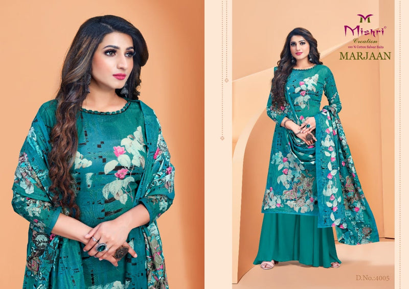 Mishri Creation Marjaan Vol 4 Cotton Digital Printed Festive Wear Salwar Suits