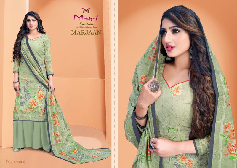 Mishri Creation Marjaan Vol 4 Cotton Digital Printed Festive Wear Salwar Suits