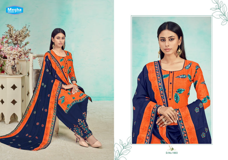 Megha Textile Panghat Vol 1 Cambric Cotton Patiyala Style Dress Material Salwar Suits