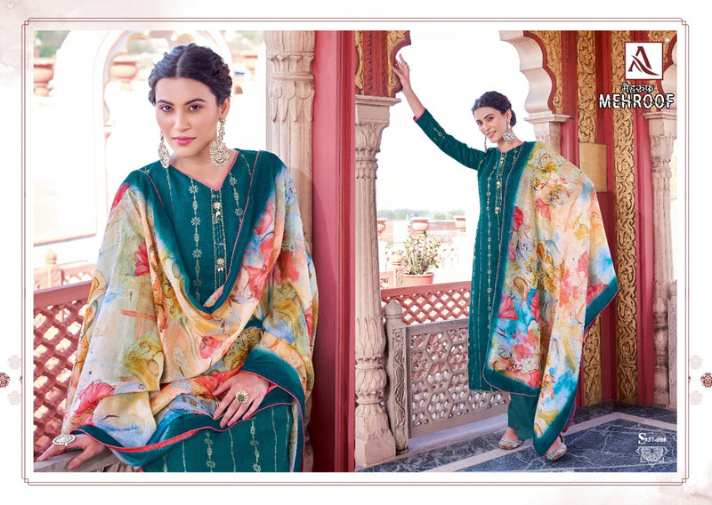 Alok Suits Mehroof Jam Cotton Designer Party Wear Salwar Suits With Foil Prints