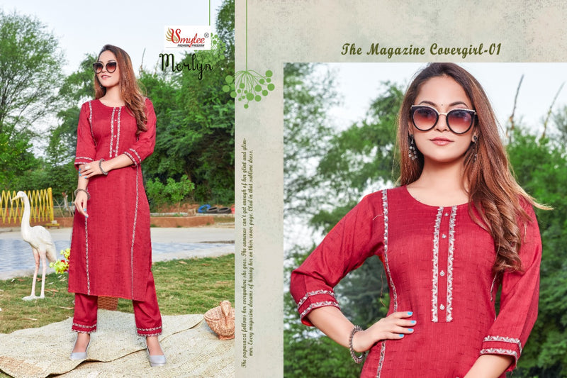 Smylee Fashion Merlyn Rayon Causal Wear Kurti