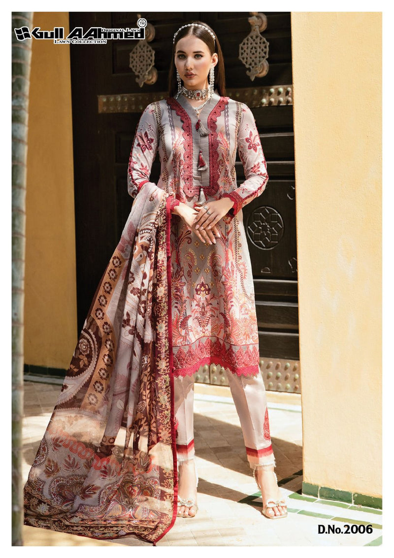 Gull Aahmed Minhal Exclusive Lawn Collection Vol 2 Lawn Cotton Printed Designer Salwar Kameez