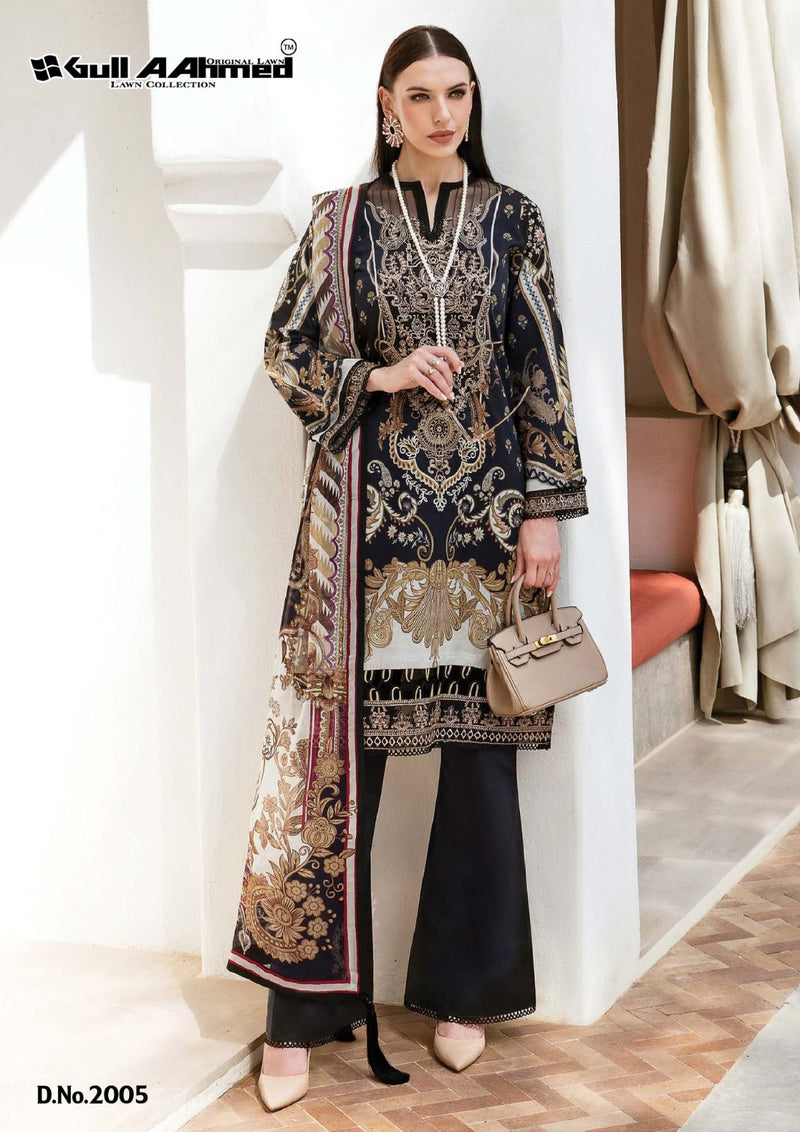 Gull Aahmed Minhal Exclusive Lawn Collection Vol 2 Lawn Cotton Printed Designer Salwar Kameez