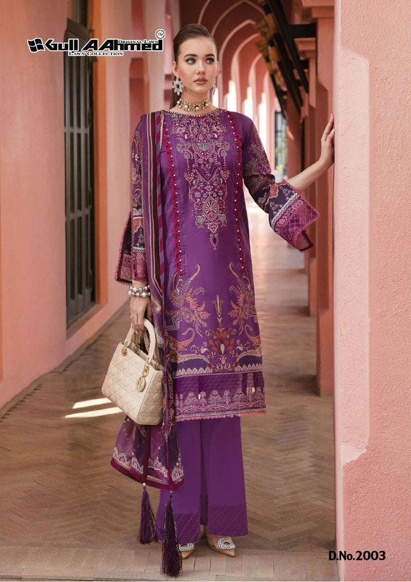 Gull Aahmed Minhal Exclusive Lawn Collection Vol 2 Lawn Cotton Printed Designer Salwar Kameez