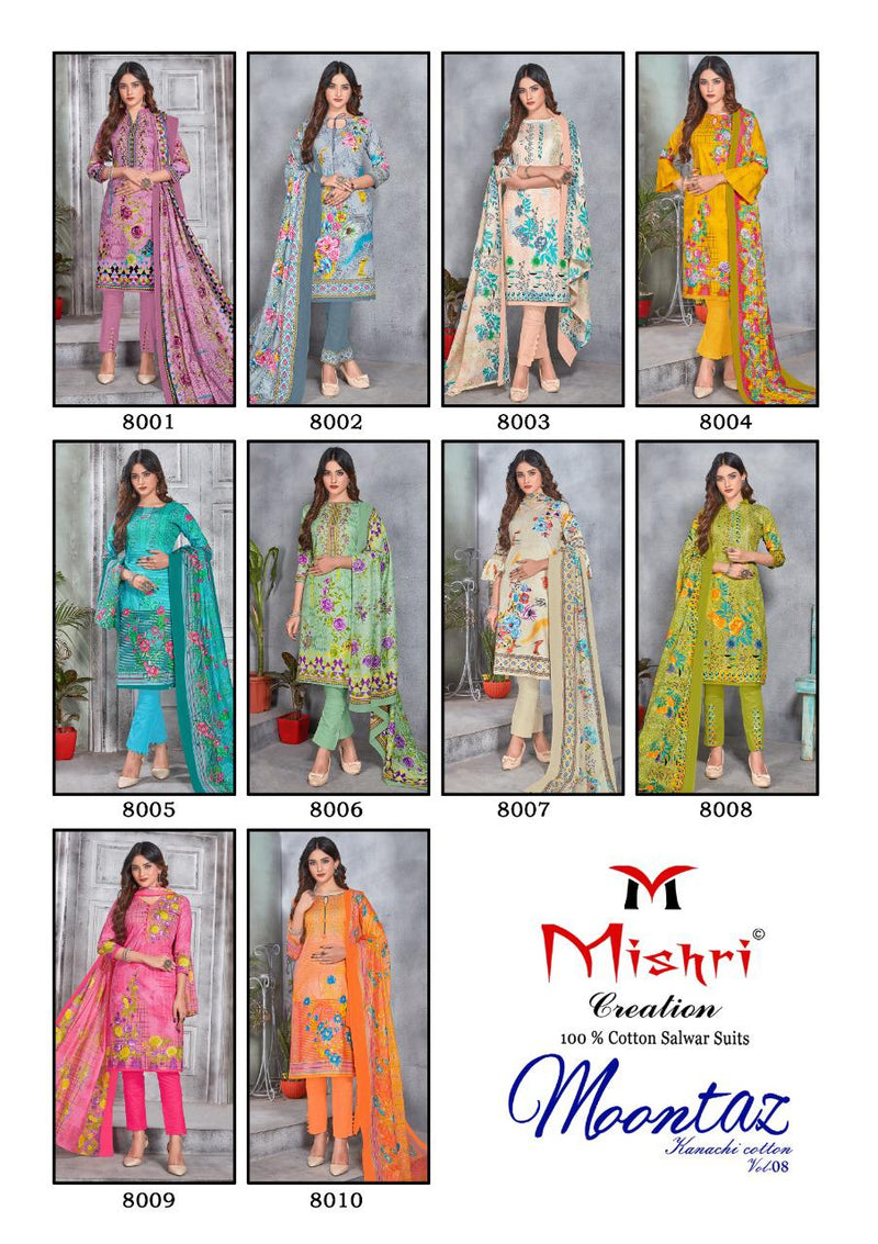 Mishri Creation Mumtaz Vol 8 Pure Cotton Daily Wear Pakistani Salwar Suits