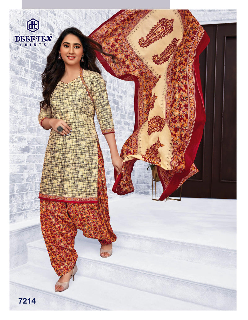 Deeptex Prints Miss India Vol 72 Cotton Printed Festive Wear Salwar Suits