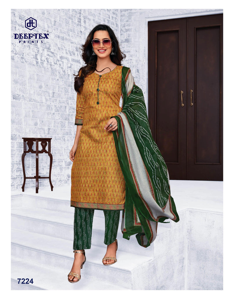 Deeptex Prints Miss India Vol 72 Cotton Printed Festive Wear Salwar Suits