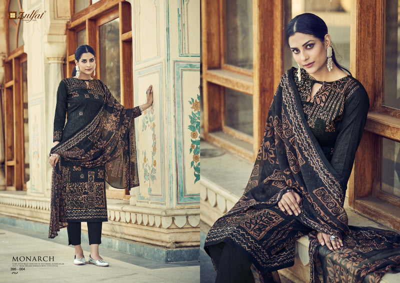 Zulfat Designer Suits Monarch Cotton Fancy Festive Wear Salwar Suits