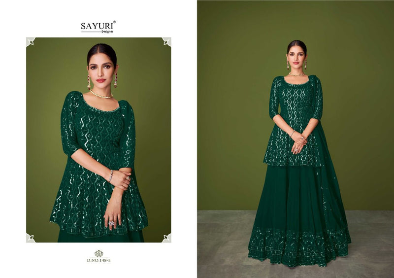 Sayuri Designer Murad Georgette Heavy Designer Ready Made Wedding Wear Salwar Suits