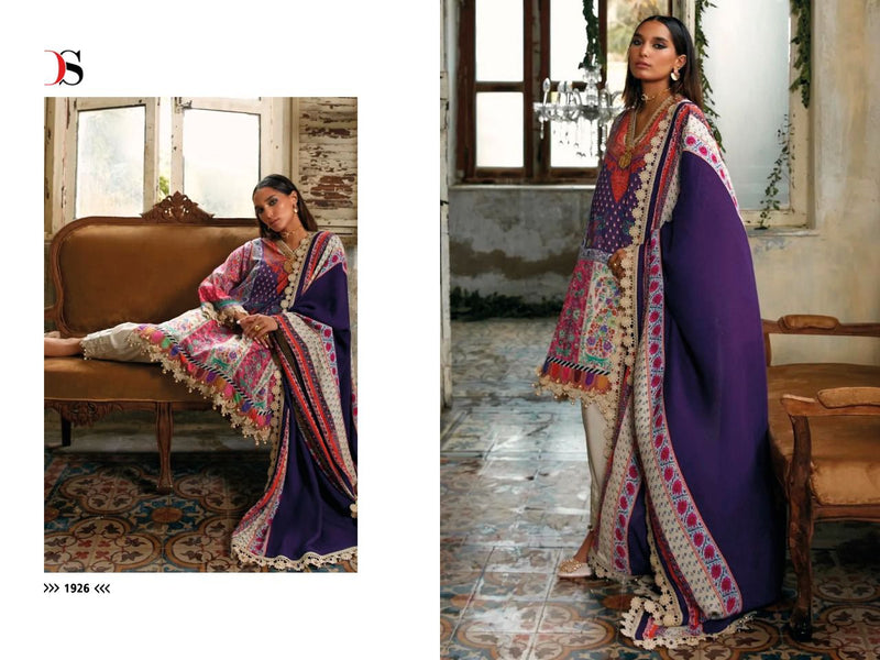 Deepsy Suit Muzlin 22 Vol 3 Pure Cotton With Heavy Embroidery Work Stylish Designer Pakistani Salwar Kameez