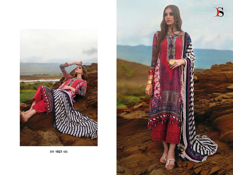 Deepsy Suit Muzlin 22 Vol 3 Pure Cotton With Heavy Embroidery Work Stylish Designer Pakistani Salwar Kameez