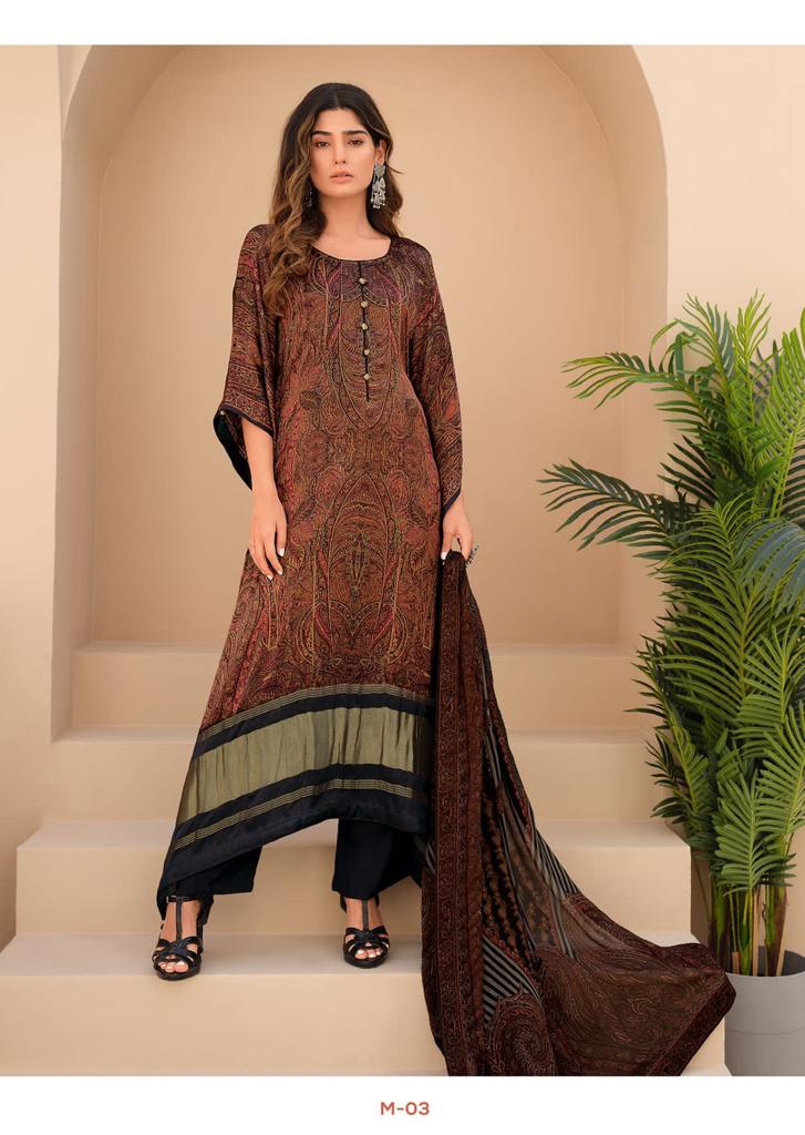 Varsha Myra Silk With Fancy Work Stylish Designer Attractive Look Fancy Salwar Suit