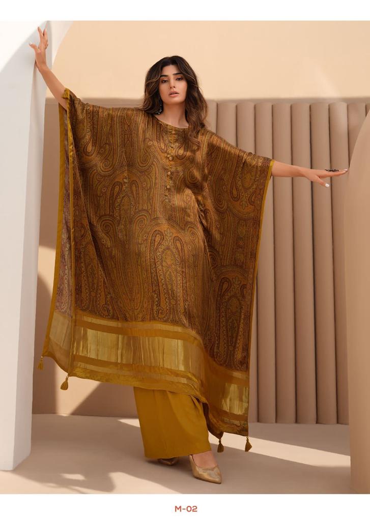 Varsha Myra Silk With Fancy Work Stylish Designer Attractive Look Fancy Salwar Suit