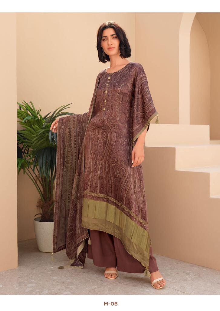 Varsha Myra Silk With Fancy Work Stylish Designer Attractive Look Fancy Salwar Suit