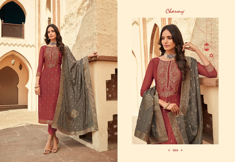 Meera Trendz Charmy Aarya Cream Silk With Exclusive Fancy Work Designer Party Wear Salwar Suits