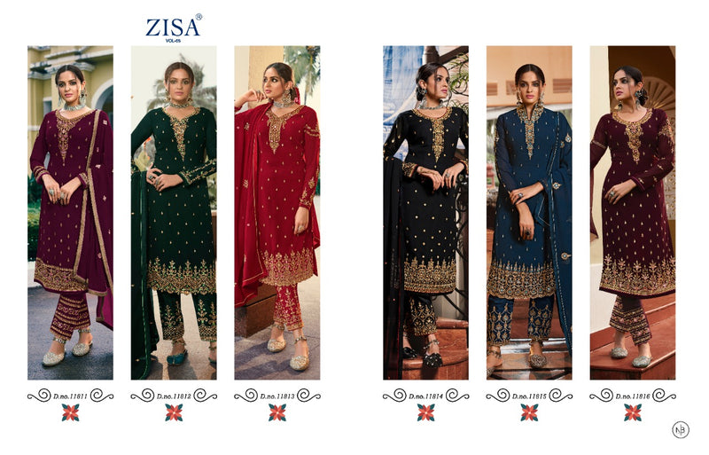 Meera Trendz launch Zisa Vol 65 Georgette With Heavy Embroidery Work Exclusive Pakistani Salwar Kameez