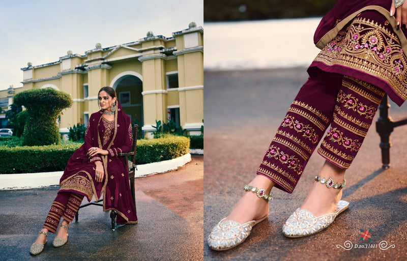 Meera Trendz launch Zisa Vol 65 Georgette With Heavy Embroidery Work Exclusive Pakistani Salwar Kameez