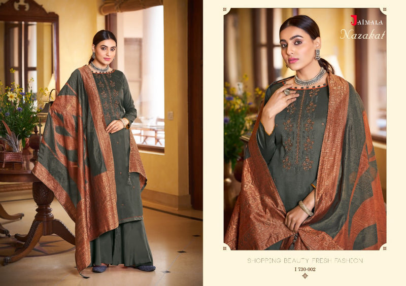 Alok Suits Jaimala Nazakat Jam Cotton Stylish Fancy Party Wear Salwar Kameez