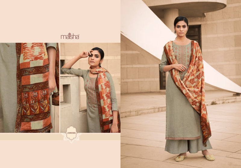 Maisha New Gesture Pure Cotton Ready Made Party Wear Salwar Suits