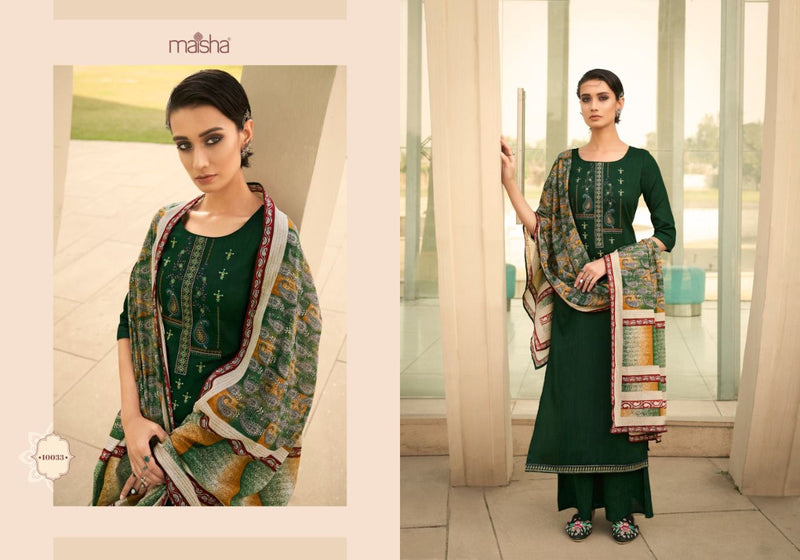 Maisha New Gesture Pure Cotton Ready Made Party Wear Salwar Suits