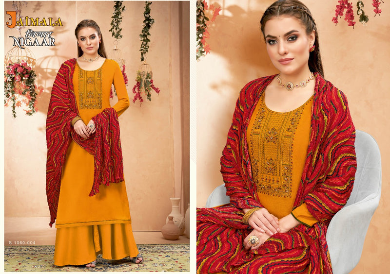 Alok Suit Nigaar Rayon With Heavy Embroidery Work Stylish Designer Festive Wear Salwar Kameez