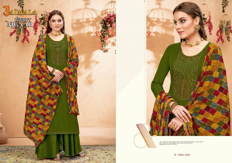 Alok Suit Nigaar Rayon With Heavy Embroidery Work Stylish Designer Festive Wear Salwar Kameez