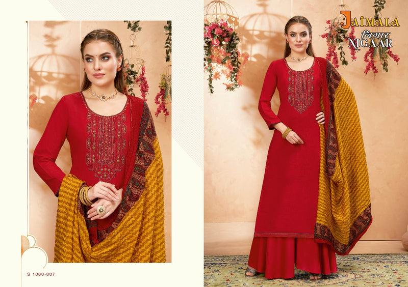 Alok Suit Nigaar Rayon With Heavy Embroidery Work Stylish Designer Festive Wear Salwar Kameez