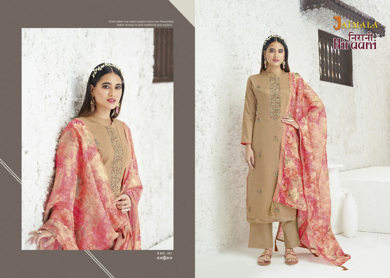 Alok Suits Jaimala Niraani Jam Cotton Embroidered Jam Cotton Party Wear Salwar Kameez