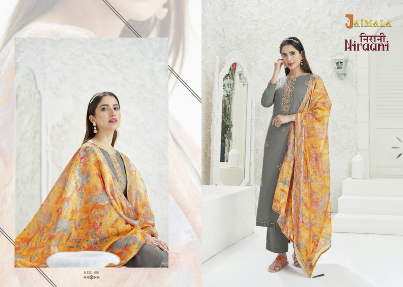 Alok Suits Jaimala Niraani Jam Cotton Embroidered Jam Cotton Party Wear Salwar Kameez