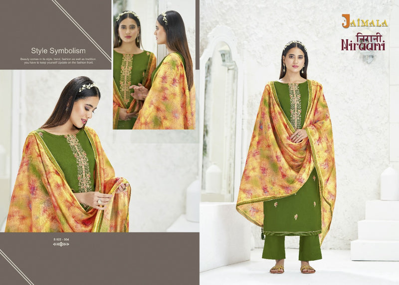 Alok Suits Jaimala Niraani Jam Cotton Embroidered Jam Cotton Party Wear Salwar Kameez