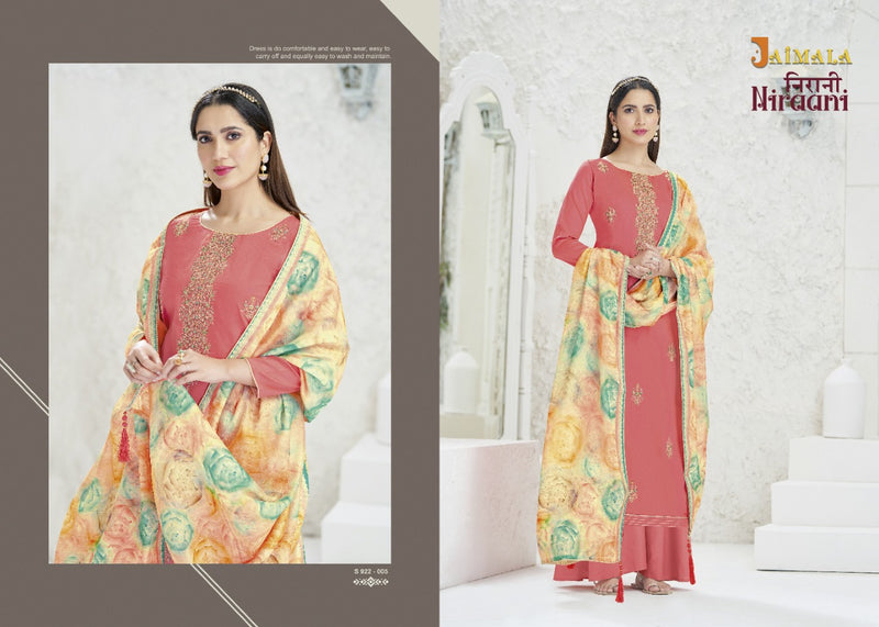 Alok Suits Jaimala Niraani Jam Cotton Embroidered Jam Cotton Party Wear Salwar Kameez