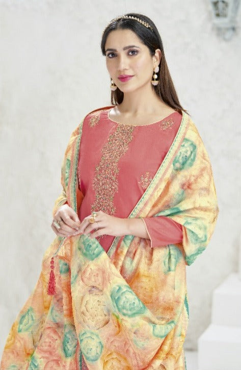 Alok Suits Jaimala Niraani Jam Cotton Embroidered Jam Cotton Party Wear Salwar Kameez