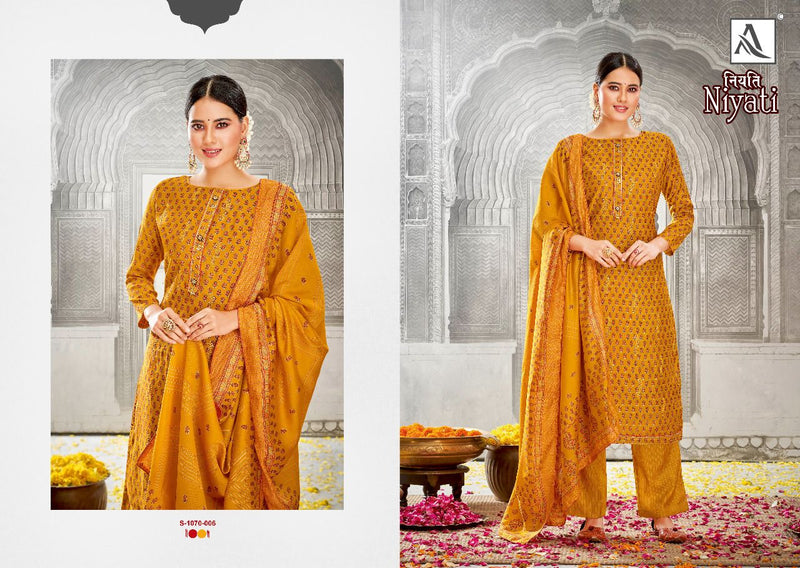 Alok Suit Niyati Viscose Silk With Fancy Embroidery Work Stylish Designer Festive Wear Salwar Kameez