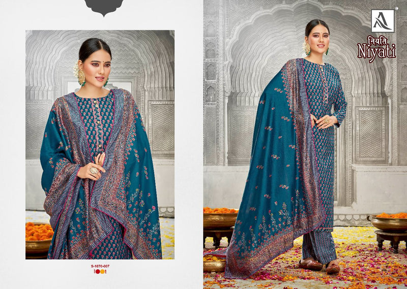 Alok Suit Niyati Viscose Silk With Fancy Embroidery Work Stylish Designer Festive Wear Salwar Kameez