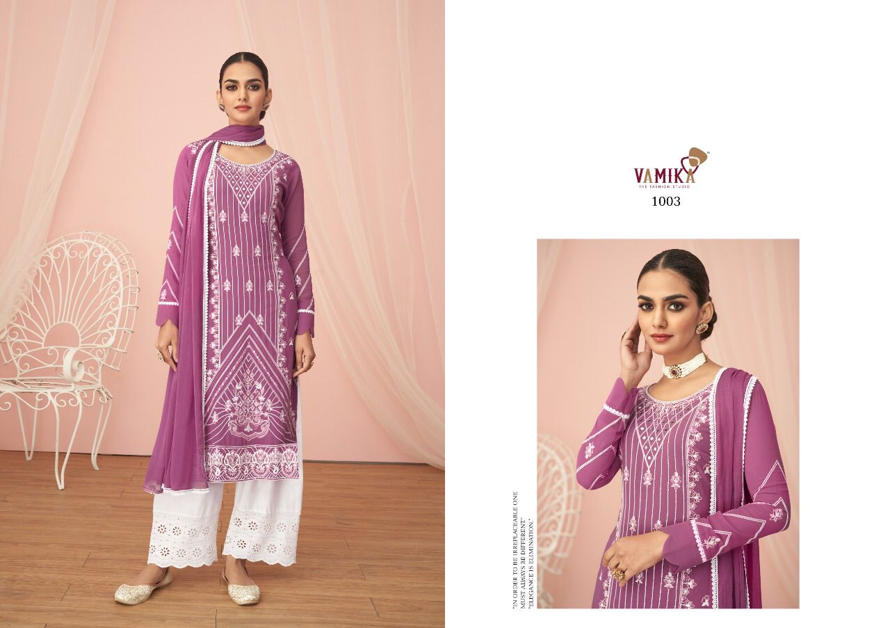 Vamika Noor Georgette With Beautiful Fancy Work Stylish Designer Party Wear Long Kurti