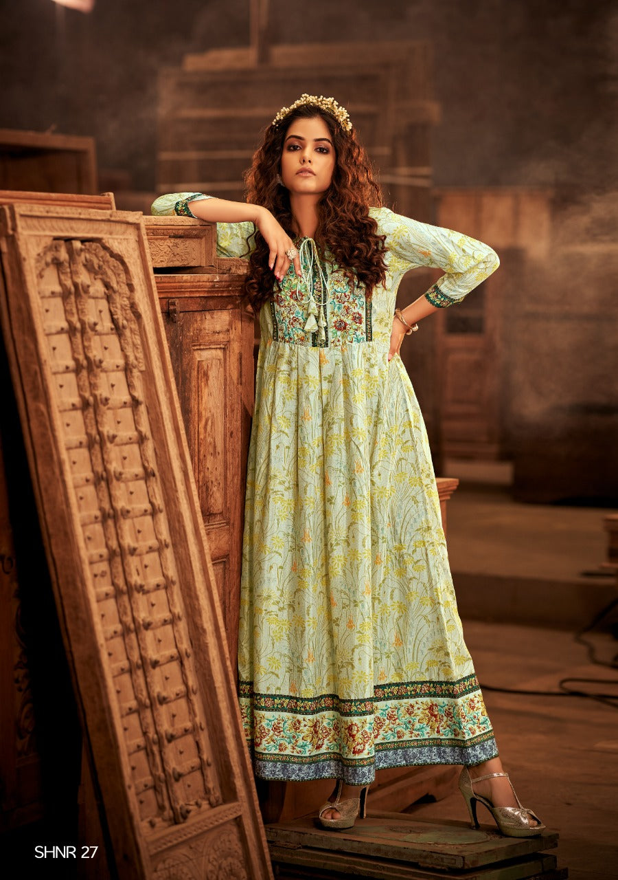 Shichi Noor Collection Muslin Causal Wear Kurti