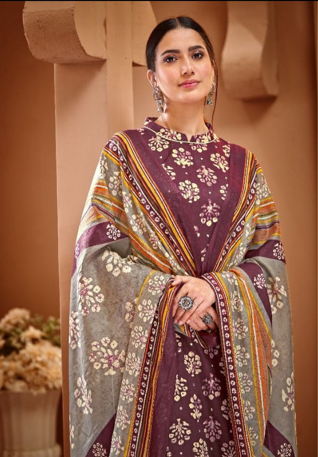 VP Cotton Collection Now Or Never Jam Satin Party Wear Salwar Kameez