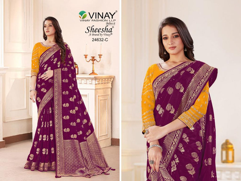 Vinay Fashion Ns 24632 Pure Viscose Beautiful Heavy Party Wear Sarees