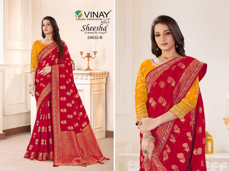 Vinay Fashion Ns 24632 Pure Viscose Beautiful Heavy Party Wear Sarees