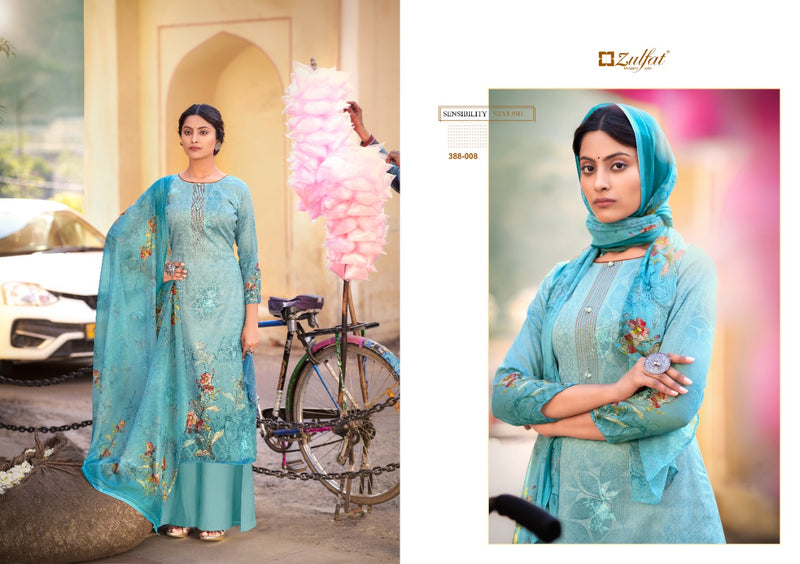 Zulfat Designer Suits Numaish Jam Cotton Fancy Festive Wear Salwar Suits