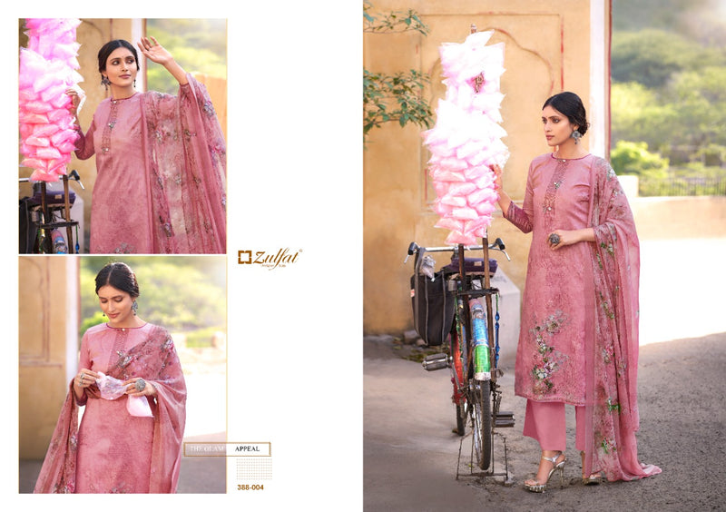 Zulfat Designer Suits Numaish Jam Cotton Fancy Festive Wear Salwar Suits