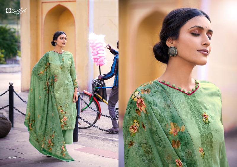 Zulfat Designer Suits Numaish Jam Cotton Fancy Festive Wear Salwar Suits