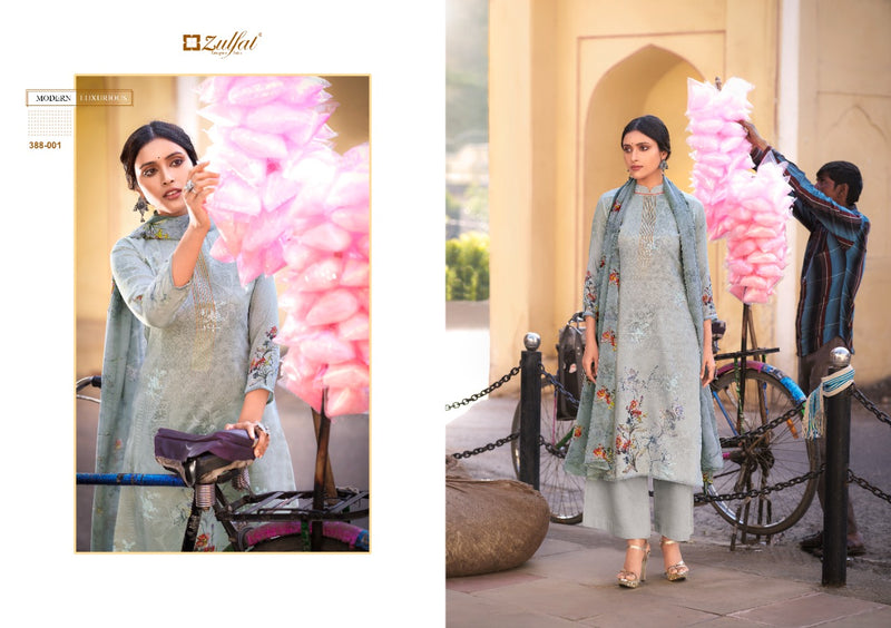 Zulfat Designer Suits Numaish Jam Cotton Fancy Festive Wear Salwar Suits